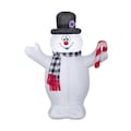 Gemmy Airblown Frosty 3.5 ft. Plaid Scarf Inflatable 119147